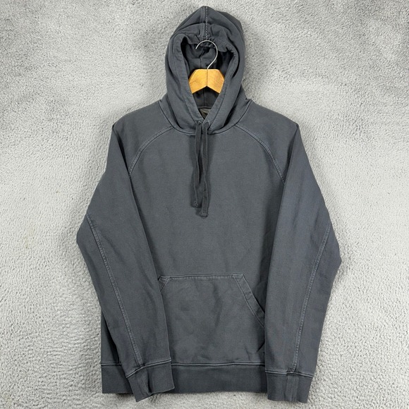VRST Men Hoodie Sweatshirt Small Gray Pullover Drawstring Pockets Sweater Cotton